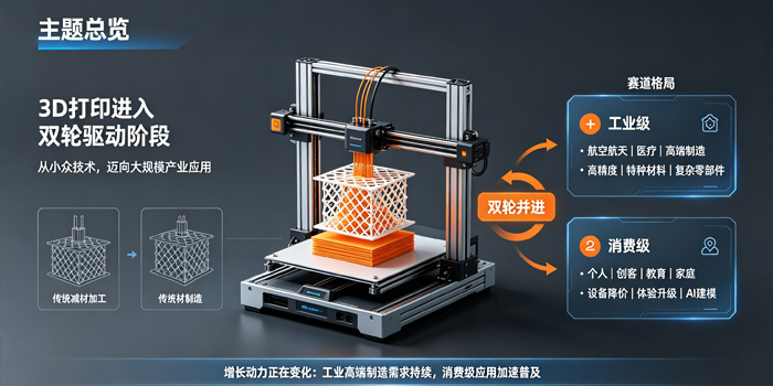 3D打印进入双轮驱动阶段